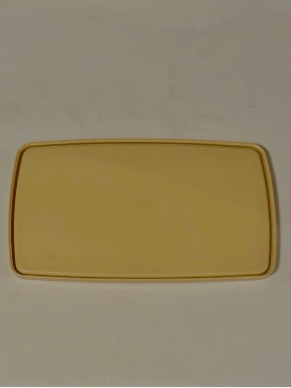Vintage Tupperware Pack-N-Seal Rectangle  Container  #1527 w/#714 Almond Seal